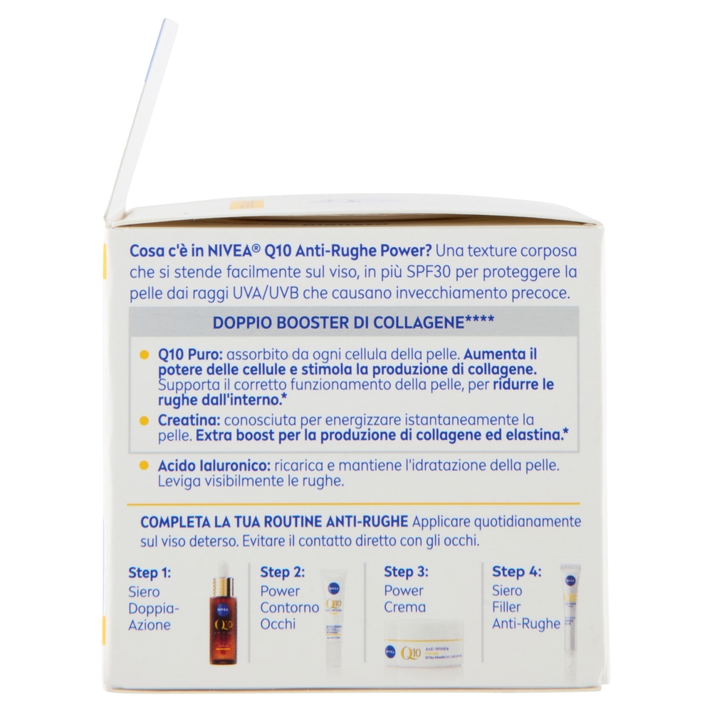 Nivea Q10 Anti-Rughe Power Crema Giorno Extra Rassodante SPF 30 Tutti i Tipi di Pelle 50 ml